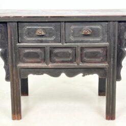 Senovinė rytietiška medinė dviejų stalčių komoda 64x120x84,5 cm