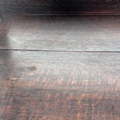 Ąžuolinis drožinėtas XIX a. pr. bufetas su vitražinėmis durelėmis 55x91x195 cm