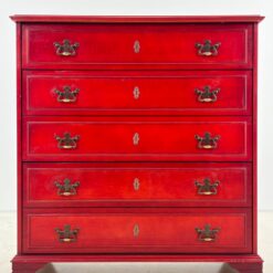 Itališka raudonos spalvos “Nuova Canguro” batų komoda 28×93,5×98 cm