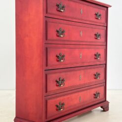 Itališka raudonos spalvos “Nuova Canguro” batų komoda 28×93,5×98 cm