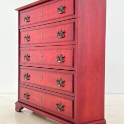 Itališka raudonos spalvos “Nuova Canguro” batų komoda 28×93,5×98 cm