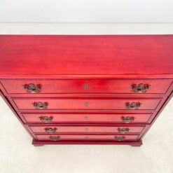 Itališka raudonos spalvos “Nuova Canguro” batų komoda 28×93,5×98 cm