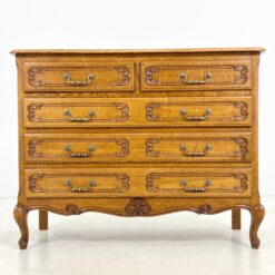 Ąžuolinė penkių stalčių komoda 44,5×111,5×88 cm