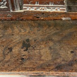 Ąžuolinis drožinėtas XIX a. pradžios bufetas 70x156x176 cm