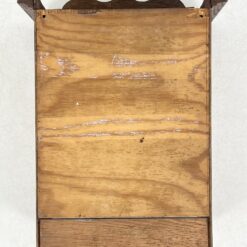 Senovinė ąžuolinė pakabinama spintelė su vitražu 20,5×40,5×58 cm