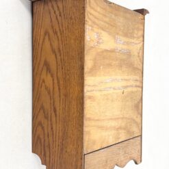 Senovinė ąžuolinė pakabinama spintelė su vitražu 20,5×40,5×58 cm