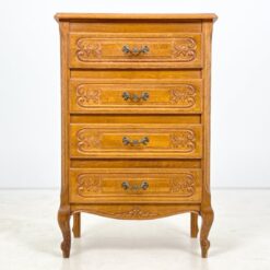 Ąžuolinė keturių stalčių komodėlė 35x60x90 cm