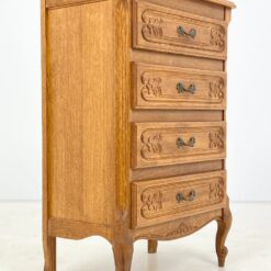 Ąžuolinė keturių stalčių komodėlė 35x60x90 cm