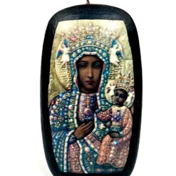 The Black Madonna of Częstochowa printas – reprodukcija ant medžio 1x6x10,5 cm