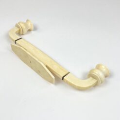 Art Deco dviejų šakų žvakidė iš kaulo 4,5x31x10,5 cm