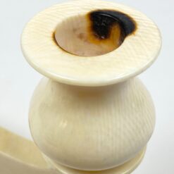 Art Deco dviejų šakų žvakidė iš kaulo 4,5x31x10,5 cm