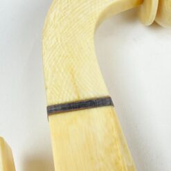 Art Deco dviejų šakų žvakidė iš kaulo 4,5x31x10,5 cm