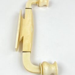 Art Deco dviejų šakų žvakidė iš kaulo 4,5x31x10,5 cm