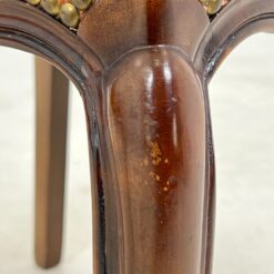 Riešutmedžio kėdės su rausvos spalvos gobelenu 6 vnt. kompl. 55x48x99 cm, 49 cm