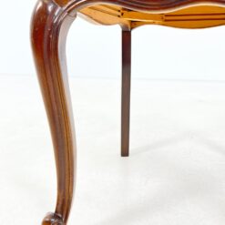 Riešutmedžio kėdės su rausvos spalvos gobelenu 6 vnt. kompl. 55x48x99 cm, 49 cm