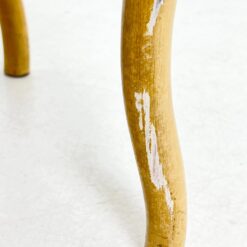 Provanso stiliaus medinis krėslas su augalų motyvų gobelenu 60x60x88 cm, 45 cm