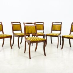 Raudonmedžio kėdės su gobelenu 6 vnt. komplektas 53x47x86 cm, 46 cm