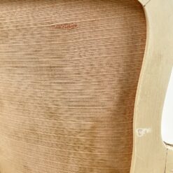 Provanso stiliaus medinis krėslas su augalų motyvų gobelenu 61x58x87 cm, 46 cm