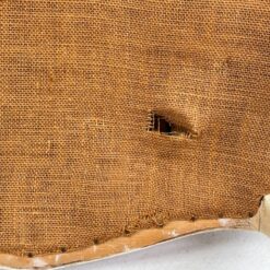 Provanso stiliaus medinis krėslas su augalų motyvų gobelenu 61x58x87 cm, 46 cm