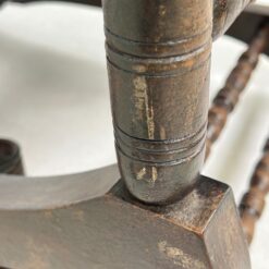 Ąžuolinis supamas krėslas su oda 70x56x103 cm, 36 cm