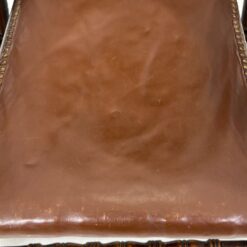 Ąžuolinis supamas krėslas su oda 70x56x103 cm, 36 cm