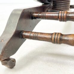 Ąžuolinis supamas krėslas su oda 70x56x103 cm, 36 cm