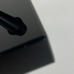 Itališkas vintažinis mechaninis stalinis kalendorius – rašiklių stovas ant akmens pagrindo 18x31x14 cm