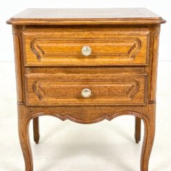 Ąžuolinės dviejų stalčių spintelės 2 vnt. komplektas 40×49,5×57,5 cm