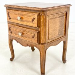 Ąžuolinės dviejų stalčių spintelės 2 vnt. komplektas 40×49,5×57,5 cm