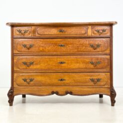 Ąžuolinė šešių stalčių komoda 55,5x119x89 cm