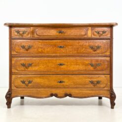 Ąžuolinė šešių stalčių komoda 55,5x119x89 cm