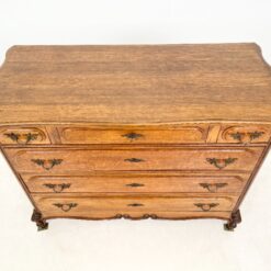 Ąžuolinė šešių stalčių komoda 55,5x119x89 cm