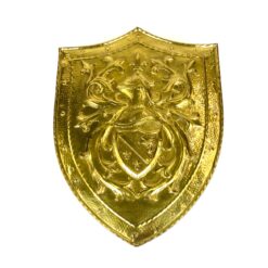 Žalvarinė pakabinama dekoracija - senovinio skydo reprodukcija 0,5x48x63 cm