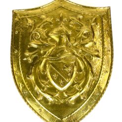 Žalvarinė pakabinama dekoracija – senovinio skydo reprodukcija 0,5x48x63 cm