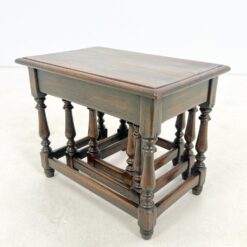 Ąžuoliniai staliukai 3 vnt. komplektas 51x60x47 cm