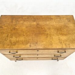 Mid Century riešutmedžio trijų stalčių komoda 42x83x71,5 cm