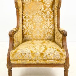 Medinio rėmo fotelis su gobelenu 85x72x112 cm, 44 cm