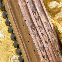 Medinio rėmo fotelis su gobelenu 85x72x112 cm, 44 cm