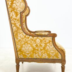 Medinio rėmo fotelis su gobelenu 85x72x112 cm, 44 cm