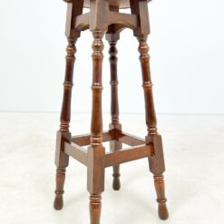 Ąžuolinės baro taburetės su eko oda 2 vnt. komplektas 32x31x79 cm