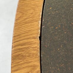 Modernus apvalus ąžuolinis valgomojo stalas 131x131x79,5 cm