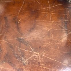 360° sukamas riešutmedžio rėmo krėslas su oda 69x58x104 cm, 47 cm