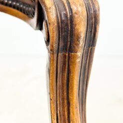 360° sukamas riešutmedžio rėmo krėslas su oda 69x58x104 cm, 47 cm