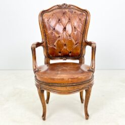 360° sukamas riešutmedžio rėmo krėslas su oda 69x58x104 cm, 47 cm