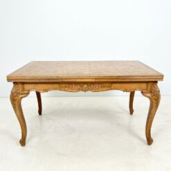 Ąžuolinis išskleidžiamas valgomojo stalas 99,5×147,5+(2×65)x77 cm