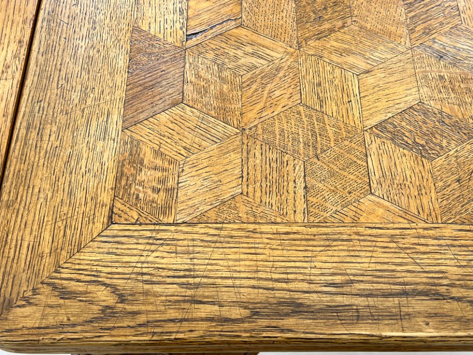 DR0223-stalai-14 Ąžuolinis išskleidžiamas valgomojo stalas 99,5×147,5+(2×65)x77 cm