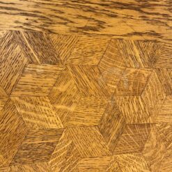 Ąžuolinis išskleidžiamas valgomojo stalas 99,5×147,5+(2×65)x77 cm