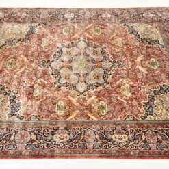 Šilkinis rankų darbo kilimas “Kerman” 380x275x0,5 cm