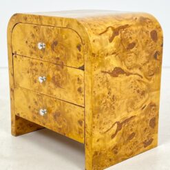 Art deco stiliaus riešutmedžio spintelės 2 vnt. Komplektas 42×57,5×58,5 cm