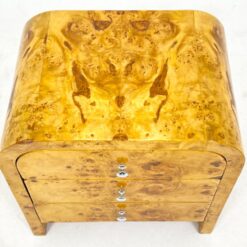 Art deco stiliaus riešutmedžio spintelės 2 vnt. Komplektas 42×57,5×58,5 cm